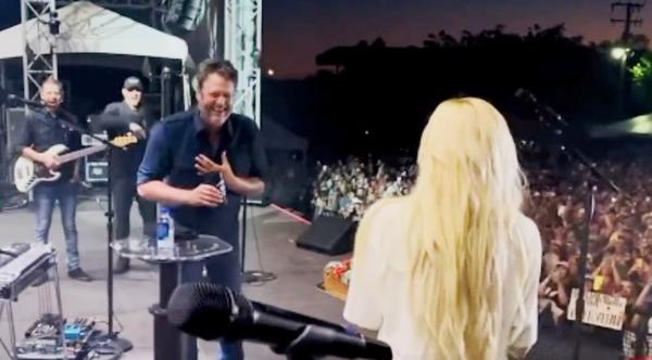 Gwen Stefani Interrupts Blake Shelton’s Show To Give Him A Birthday Surprise