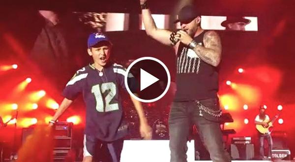 Little Boy Shows Up Brantley Gilbert On Stage, And The Crowd Goes Wild! (WATCH)