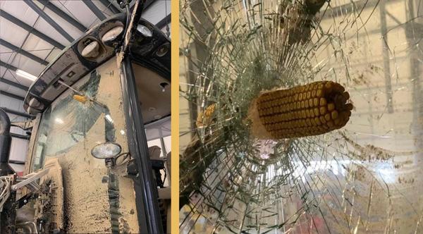 Ear Of Corn Gets Stuck In John Deere Tractor After Kentucky Tornado