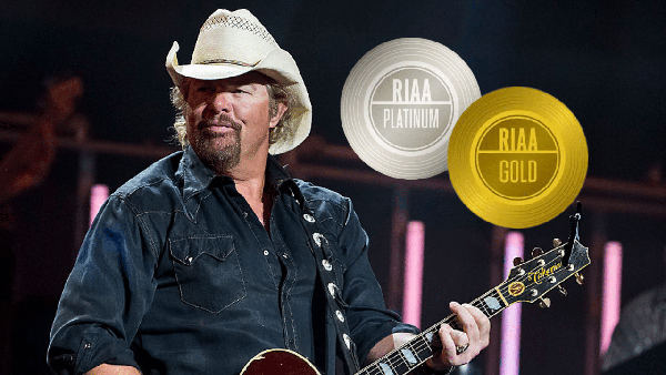 Toby Keith Earns Five New Posthumous Gold & Platinum Certifications