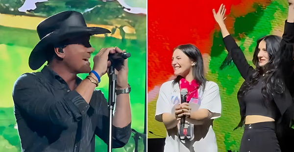 Tim McGraw & Daughters Tearful Collaboration 