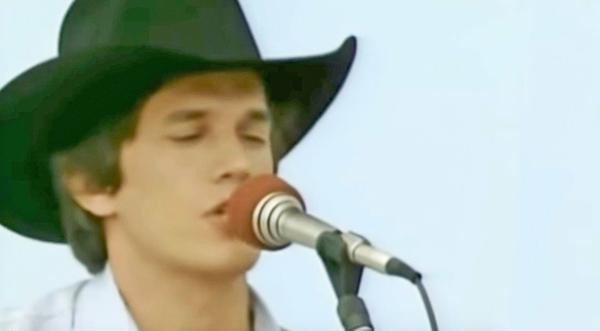 Young George Strait Singing His Flirty Country Hit Will Leave You Blushing