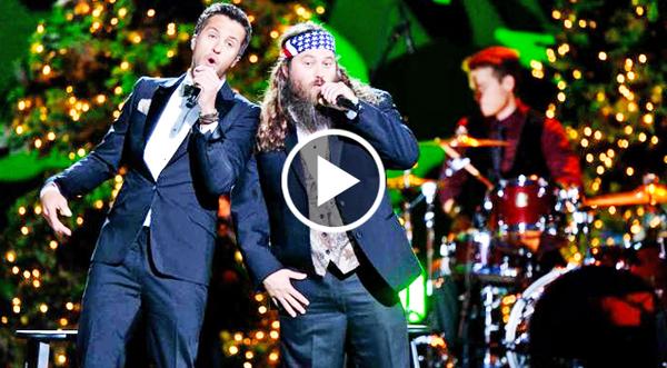 Luke Bryan Joins Willie Robertson For Country's Most Comical Christmas Carol