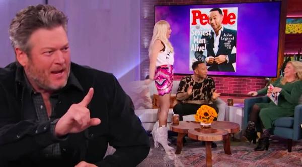 Kelly Teases Blake During Interview, Gwen Stands Up & Says “Don’t Mess With My Man”