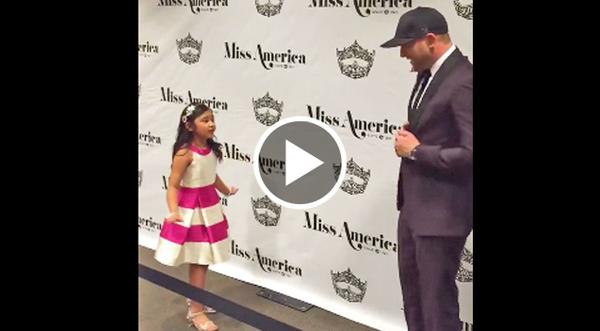 Adorable Little Girl Serenades Country Star With His Own Hit