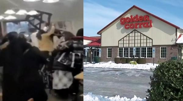 40+ People Brawl Over Steak At Golden Corral