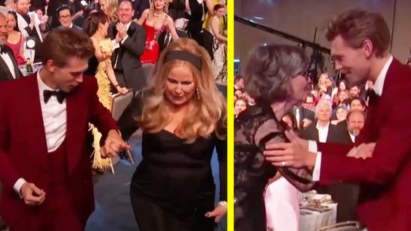 Austin Butler Called A “True Gentleman” For Helping Winners Up Steps At SAG Awards