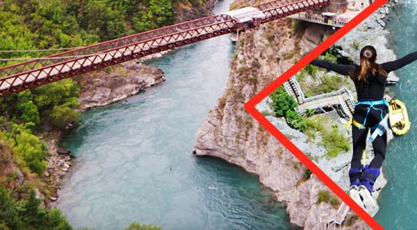 Fearful Danica Patrick Jumps From Bridge In Dangerous Stunt