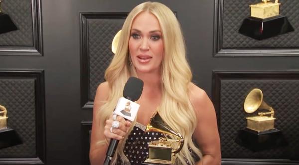 Carrie Underwood Cries While Talking About Grammy Win For Gospel Album