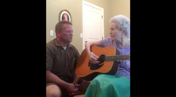 Alzheimer's Ridden Mom Joined By Son For Emotional Country Duet