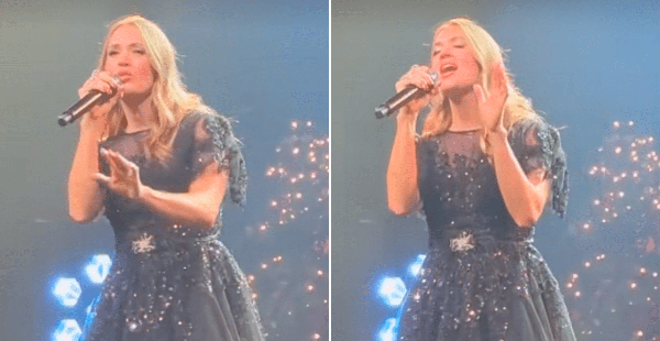Carrie Underwood Makes Surprise Appearance At Her Church To Perform “O Holy Night” & “All Is Well”