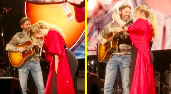Kelly Clarkson’s Husband, Brandon, Walks Out On Stage While She Sings ‘Piece By Piece’