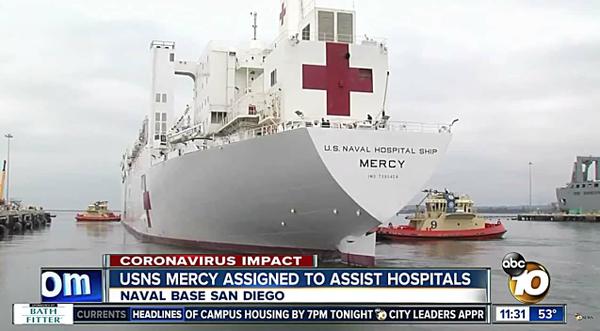 Trump Orders Navy Hospital Ships To Depart To Coronavirus-Affected Areas