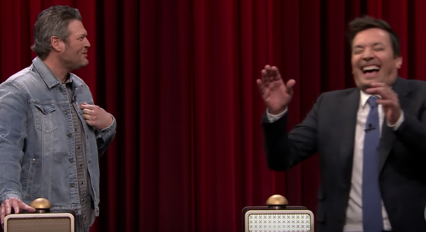 Jimmy Fallon Can't Believe It When Blake Shelton Forgets One Of Gwen Stefani's Biggest Hits