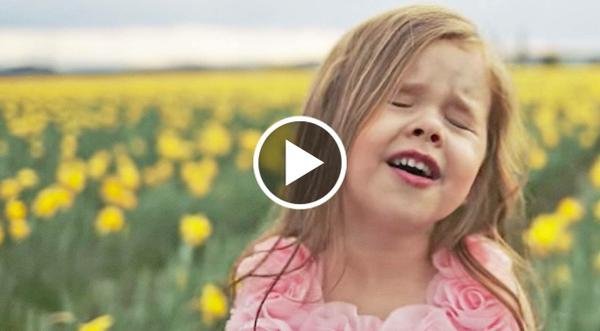 4-Year-Old With The Voice Of An Angel Sings Beautiful Easter Hymn