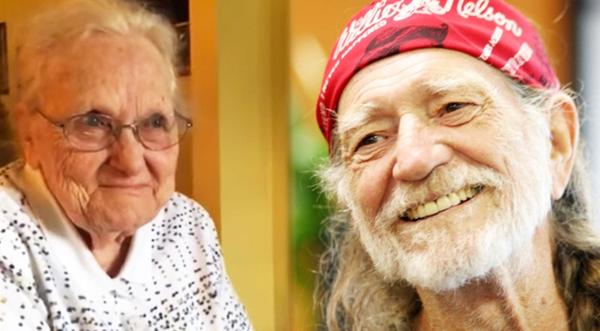 Adorable 92-Year-Old Lady Can’t Contain Herself When Willie Nelson Records The Song She Wrote