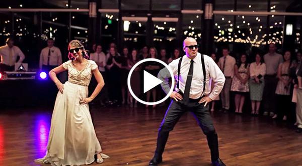 Father & Bride Electrify Crowd When Tender Dance Takes Insanely Epic Turn