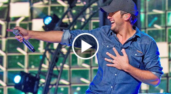 Luke Bryan Breaks Out Dancing During Thomas Rhett's CMT Performance & It's Hysterical
