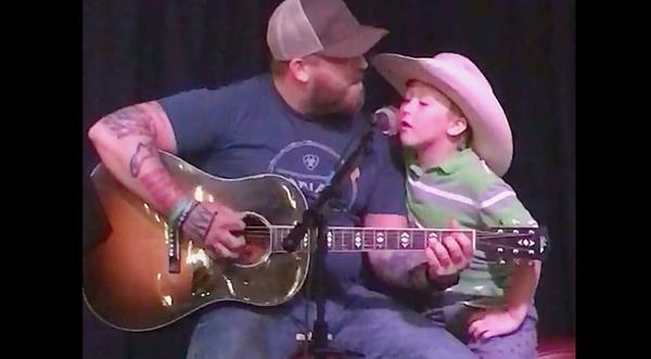 Jesse Keith Whitley & His Son Jackie Sing “Don’t Close Your Eyes”