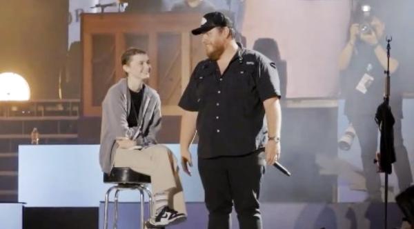 Teen With Cancer Joins Luke Combs On Stage For Special Moment