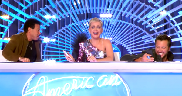 Luke Bryan Falls To The Floor Laughing During Explicit 'Idol' Audition