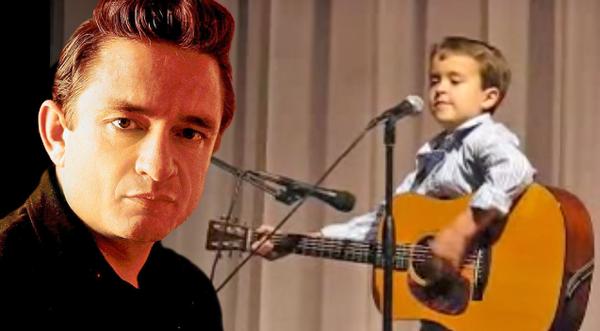 Explosively Talented Second Grader Shocks Crowd With Insane Johnny Cash Performance