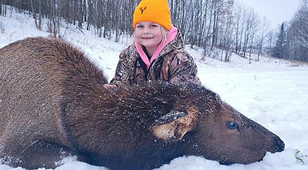 8-Year-Old Girl Becomes Youngest Person On Record To Shoot An Elk In Michigan