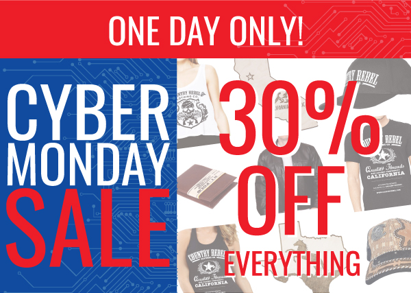 Cyber Monday Sale - 30% Off Everything