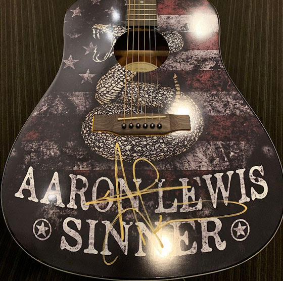 Aaron Lewis Signed Guitar