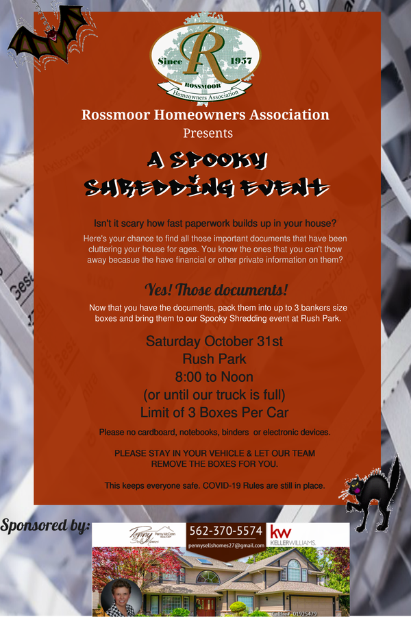 Our Rossmoor's Spooky Shredding Event
