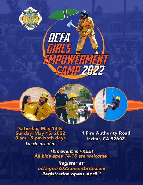 OCFA Girls Empowerment Camp