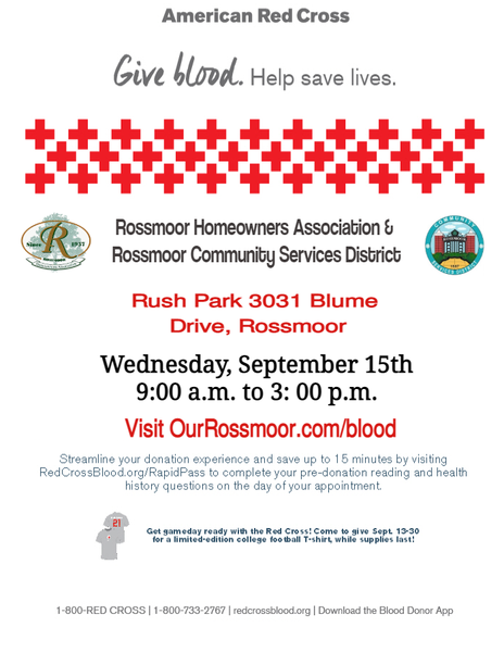 Rossmoor Blood Drive