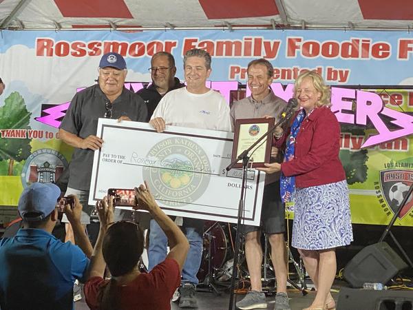Supervisor Foley Delivers $10,000 Check for Rossmoor