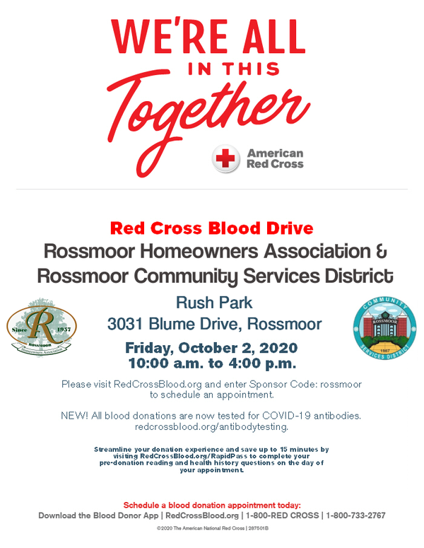 Rossmoor Red Cross Blood Drive