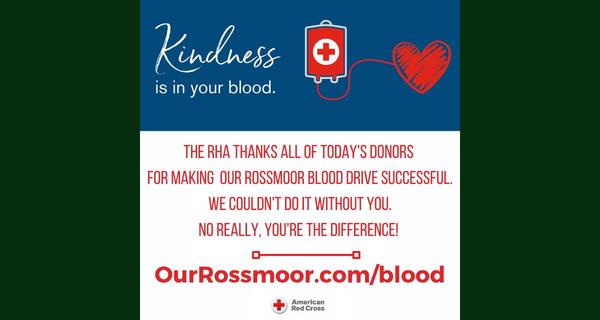 Rossmoor Red Cross Blood Drive