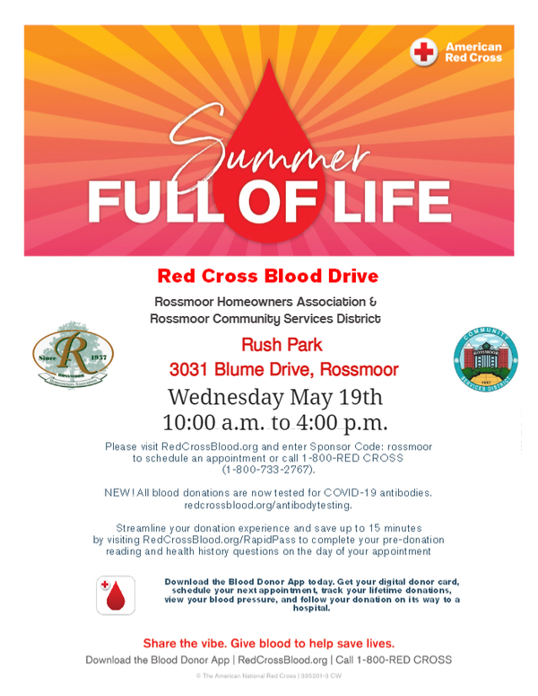 Rossmoor Red Cross Blood Drive
