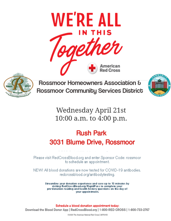 Rossmoor Red Cross Blood Drive