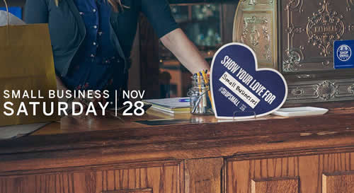 Small Business Saturday - shop small. shop & dine local