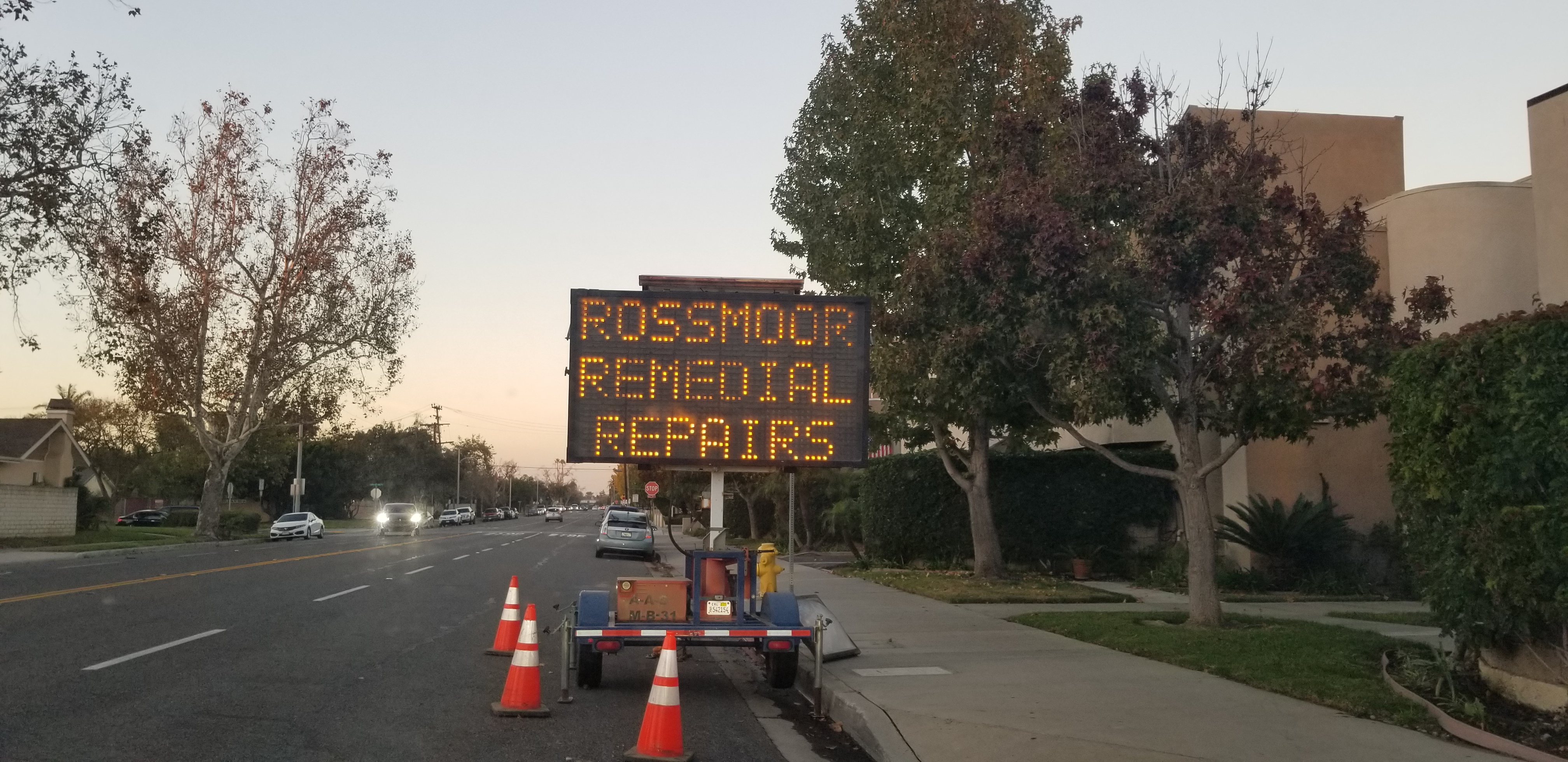 2020-2021 Rossmoor Road Repairs