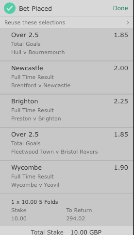 Bet365 Acca