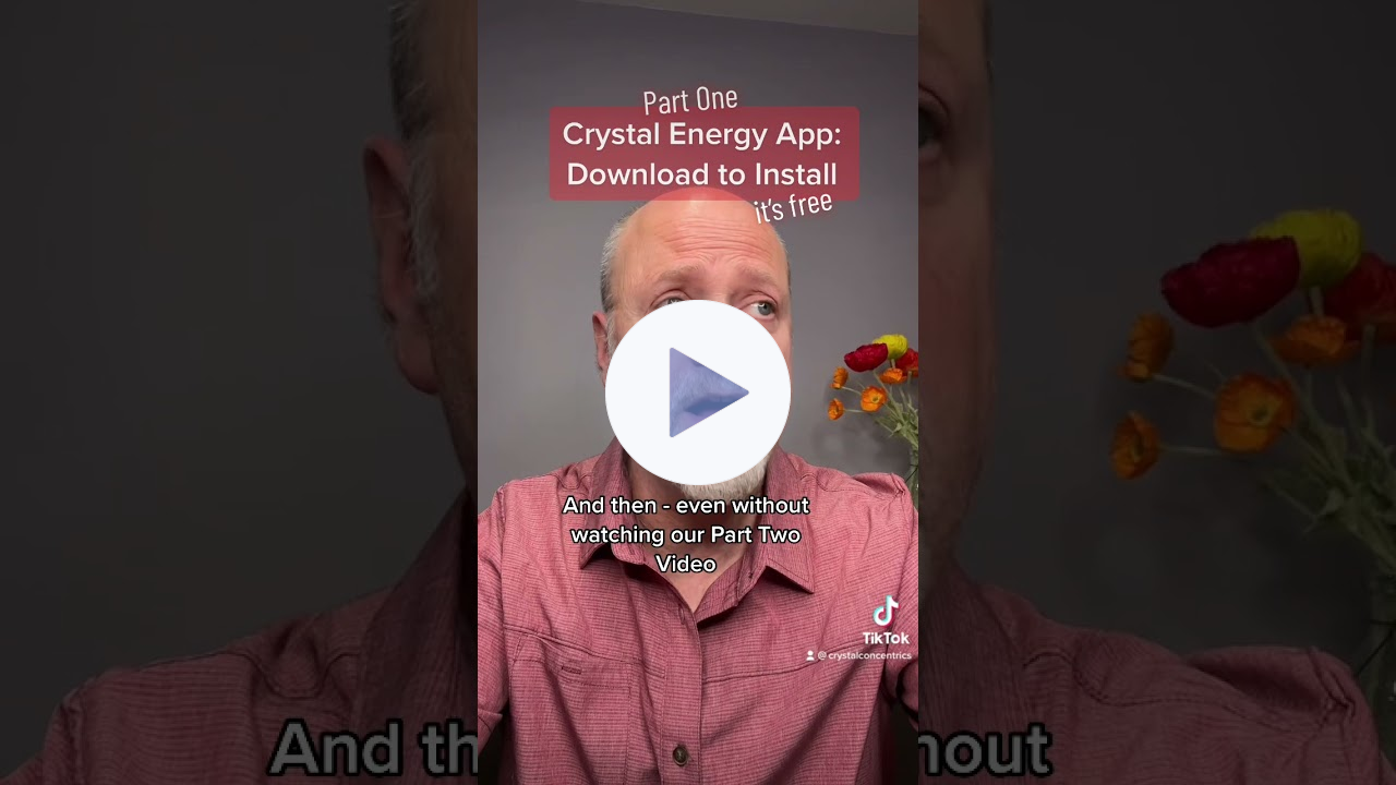 Crystal Energy App: download to install (part one)