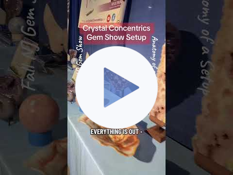 setup Fall NJ Gem Show '25 (#crystalconcentrics #gemshow)