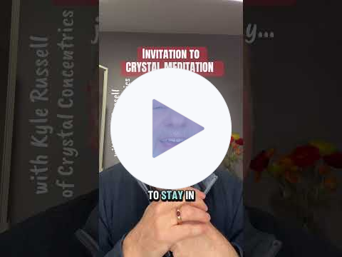 Crystal Meditation invitation (#crystalconcentrics #meditation)