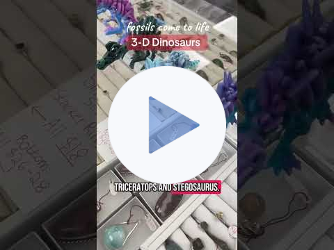 3D-printed DINOSAUR skeletons (#crystalconcentrics #3danimals)