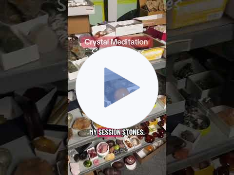 Crystal Meditation: session stones (#crystalconcentrics #crystalmeditation)