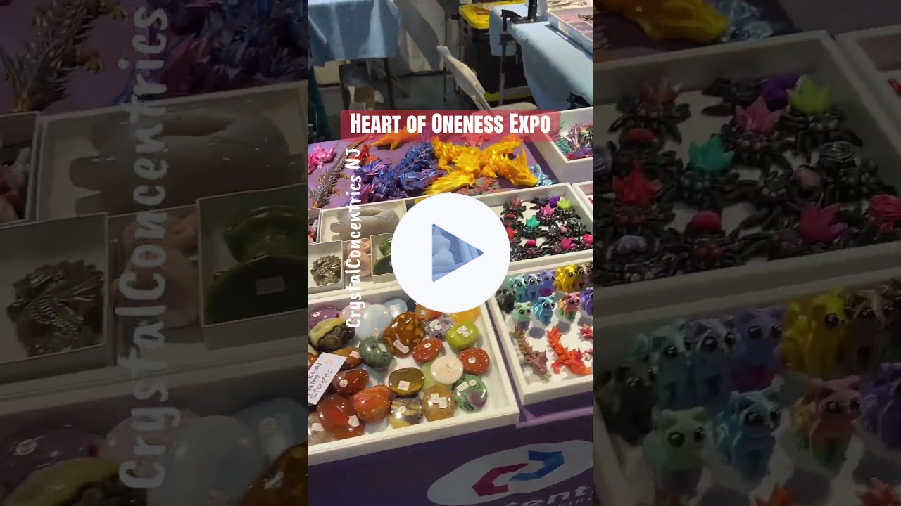NJ Holistic Expo '26, my setup ( #heartofoneness #crystalconcentrics)
