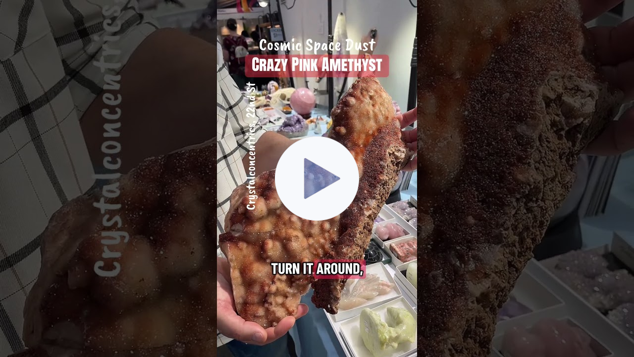 Cosmic PINK AMETHYST (#crystalconcentrics #tucsongemshow)