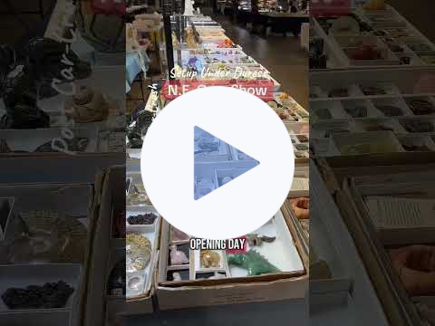 Gem Show setup under duress (#crystalconcentrics #carcrash #phoenixrising)