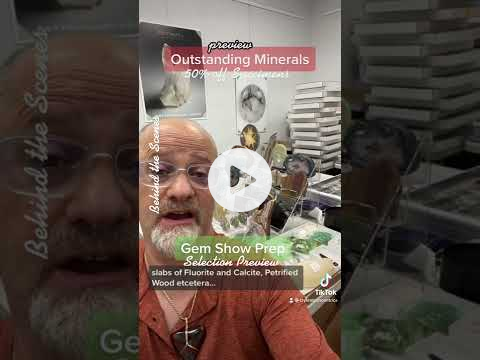 50% off Top Quality Minerals, Gem Show setup, behind the scenes