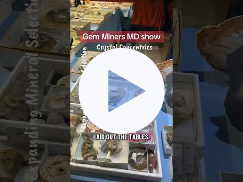 MD Gem Miners Jubilee show (#crystalconcentrics #gemshow)
